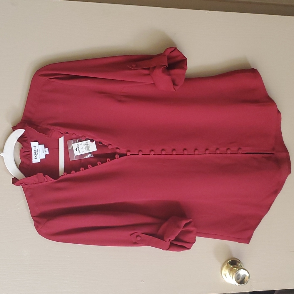 Express Button Down Blouse, Small